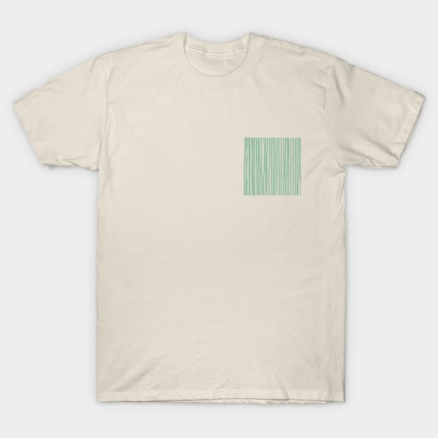 Green Lines T-Shirt by Punderstandable